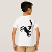 フリースタイルモトクロスのトリック Tシャツ (裏面フル)