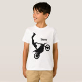 フリースタイルモトクロスのトリック Tシャツ (正面フル)