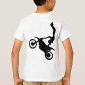 フリースタイルモトクロスのトリック Tシャツ (裏面)