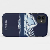 フリースタイル泳ぐ人パーソナライズされた名 |スポーツ Case-Mate iPhoneケース (裏面(横))
