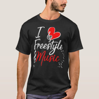 フリースタイル音楽が大好き Tシャツ