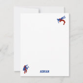 フリースタイル グレコローマン レスリング カスタム ネーム ノートカード (正面)