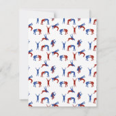 フリースタイル グレコローマン レスリング カスタム ネーム ノートカード (裏面)