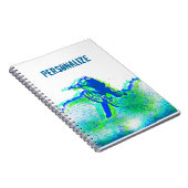 フリースタイルBMXのトリックのポップアート ノートブック (右側)