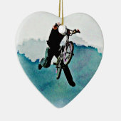 フリースタイルBMXの自転車の発育阻害 セラミックオーナメント (右)