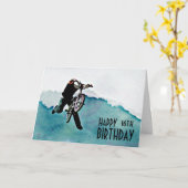 フリースタイルBMX自転車スタント カード (黄色い花)