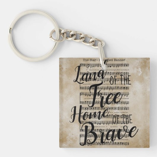 フリースター旗の国 キーホルダー (正面)