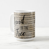 フリースター旗の土地S コーヒーマグカップ (正面左)