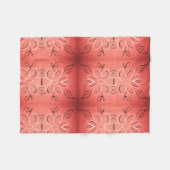 フリースデザイナーブランケット入りブルゴーニュ・コーラル フリースブランケット (正面(横))