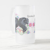 フリースナウマ、スタリオン、フォーク花 フロストグラスビールジョッキ (正面左)