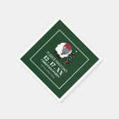 フリースナビダッドスペインのスタイルクリスマス スタンダードカクテルナプキン (角)