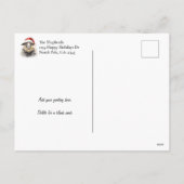 フリースナビダッド羊の写真ホリデーポストカード シーズンポストカード (裏面)