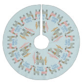 フリースナビダドラマス ブラッシュドポリエステルツリースカート (正面)