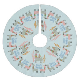 フリースナビダドラマス ブラッシュドポリエステルツリースカート