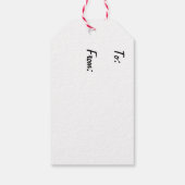 フリースナビダードシープクリスマスギフトラベル ギフトタグ (裏面)