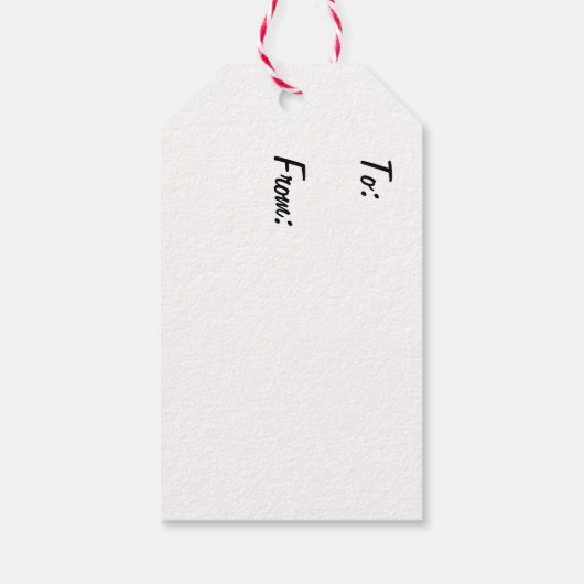 フリースナビダードシープクリスマスギフトラベル ギフトタグ (裏面)