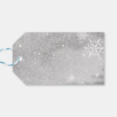 フリースナヴィダグレイ羊の写真クリスマスプレゼントラベル ギフトタグ (裏面横)