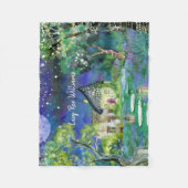 フリースパーソナライズされたベビーブランケット – フェアリーガーデン フリースブランケット (正面)