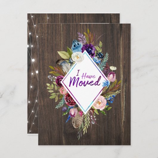 フリースピリットの引っ越し葉書 案内ポストカード (正面/裏面)