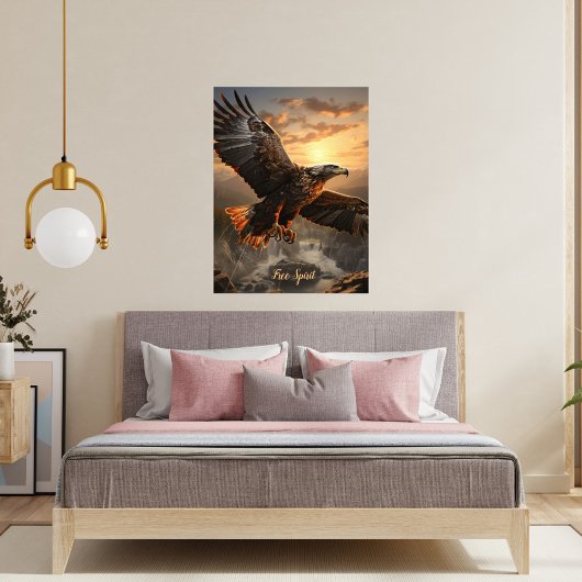 フリースピリットイーグル フォトプリント           
