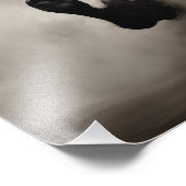 フリースピリットホースブラック&ホワイト フォトプリント (角)