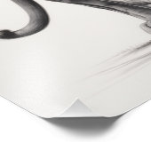 フリースピリットライオンブラック&ホワイト フォトプリント            (角)