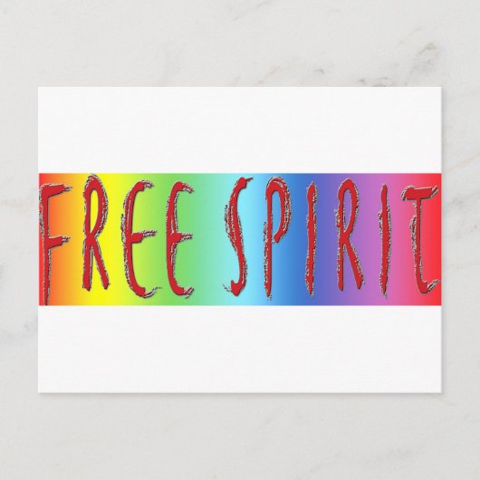 フリースピリットレインボー ポストカード (正面)