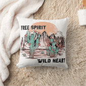 フリースピリットワイルドハートイラストレーション クッション (ブランケット)
