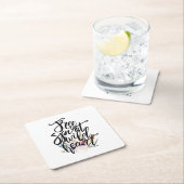 フリースピリットワイルドハート スクエアペーパーコースター (インサイチュ)