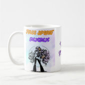 フリースピリット・ママ：内花の子供を抱き込む コーヒーマグカップ (左)