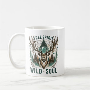 フリースピリット – Wild Soul Stag コーヒーマグカップ