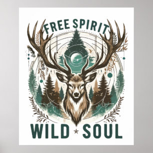 フリースピリット – Wild Soul Stag ポスター