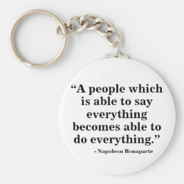 フリースピーチキーリング – 引用文32 キーホルダー