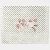 フリースブランケットかわいいアヒル フリースブランケット (正面(横))