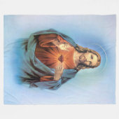 フリースブランケットかイエス・キリスト フリースブランケット (正面(横))