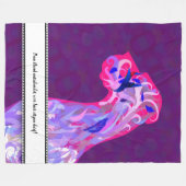 フリースブランケットとファンシーグレートイラストレーション フリースブランケット (正面(横))