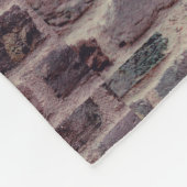 フリースブランケットの赤レンガの壁のカスタムの落書き フリースブランケット (角)