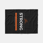 フリースブランケットやる気を起こさせるバイブル聖句Joshua 1:9 フリースブランケット (正面(横))