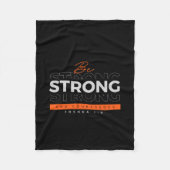 フリースブランケットやる気を起こさせるバイブル聖句Joshua 1:9 フリースブランケット (正面)