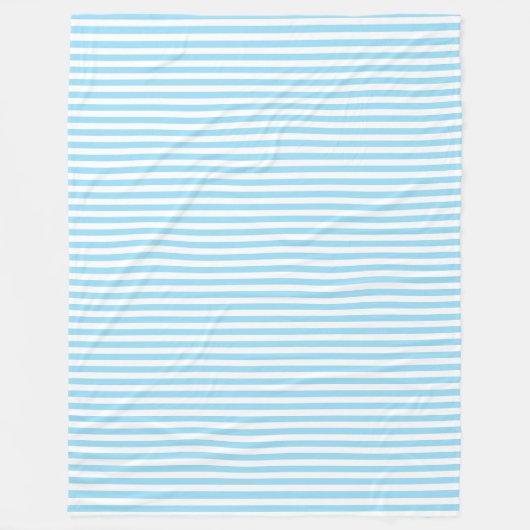 フリースブランケットクリアウォーストライプターCAPRIブルー フリースブランケット (正面)