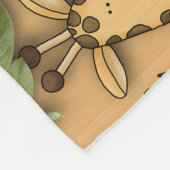 フリースブランケットジャングル、キリン、ライオン、ゼブラ、サル フリースブランケット (角)