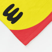 フリースブランケットハッピーカンペグルービーベアパーソナライズ フリースブランケット (角)