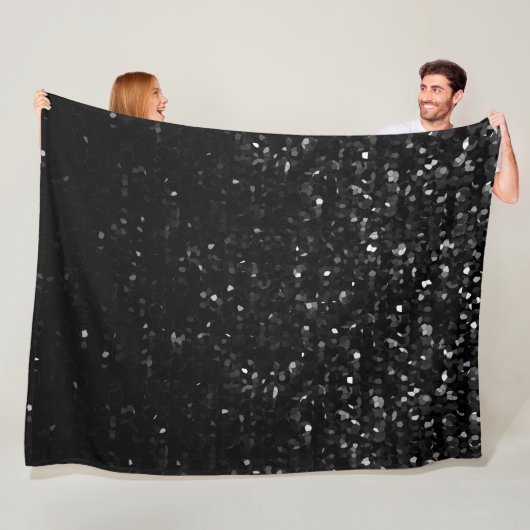 フリースブランケットブラッククリスタルきらきら光るストラス フリースブランケット (インサイチュ)