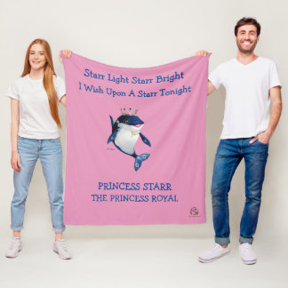 フリースブランケットプリンセススターザプリンセス 王室の フリースブランケット