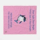 フリースブランケットプリンセススターザプリンセス 王室の フリースブランケット (正面(横))