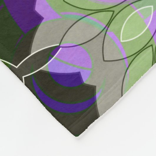 フリースブランケットマンダララウンドパターン万華鏡のように千変万化するパターン フリースブランケット (角)