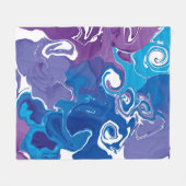 フリースブランケット大理石スタイルデザイン。 フリースブランケット (正面(横))