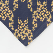 フリースブランケット用ポー(ネイビ千鳥格子のー/バター) フリースブランケット (角)