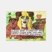 フリースブランケット (正面(横))