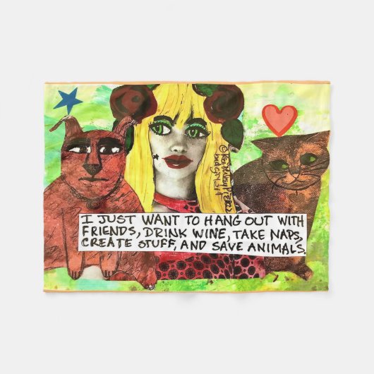 フリースブランケット (正面(横))